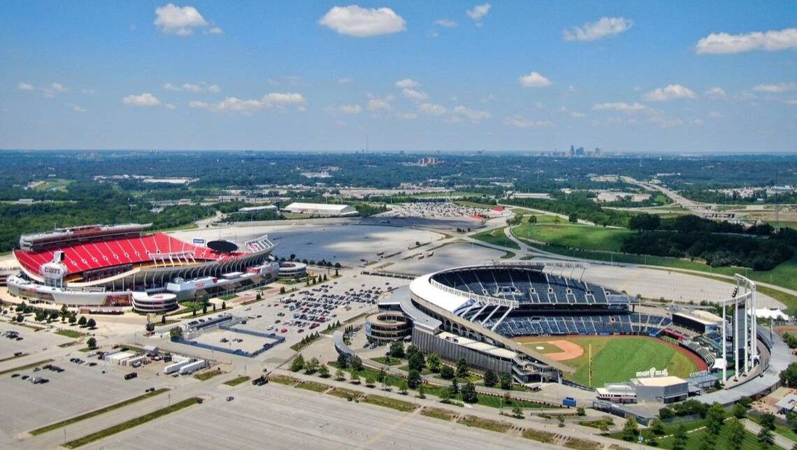 Arrowhead Stadium and Kauffman Stadium